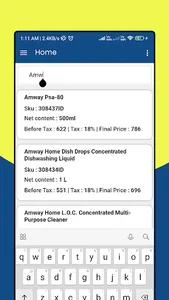 Amway products price list screenshot 3