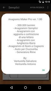 Anagrams Maker Pro (Italiano) screenshot 7