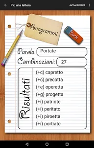 Anagrams Maker (Italiano) screenshot 7