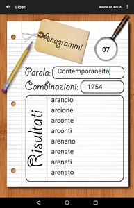 Anagrams Maker (Italiano) screenshot 8