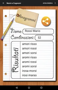 Anagrams Maker (Italiano) screenshot 9