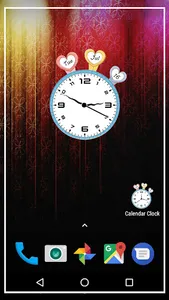 Calendar clock live wallpaper screenshot 0