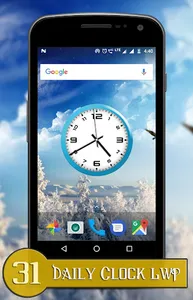 Daily clock live wallpaper screenshot 2