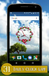 Daily clock live wallpaper screenshot 6