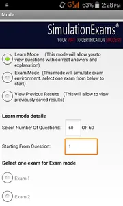 Sim-Ex Exam Sim Server+ Full screenshot 1