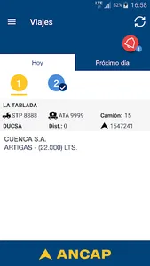 ANCAP Viajes camión screenshot 2