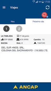 ANCAP Viajes camión screenshot 4