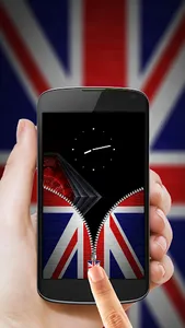 UK Flag Zipper Lock Screen screenshot 10