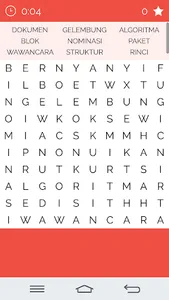 Word Search Indonesian screenshot 1