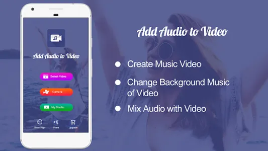 Add Audio to Video : Audio Vid screenshot 0