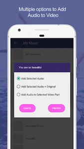 Add Audio to Video : Audio Vid screenshot 2