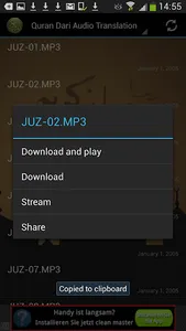 Quran Dari Audio Translation screenshot 2