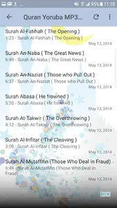 Audio Quran Hausa Translation screenshot 3