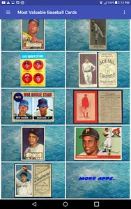 Most Valuable Baseball Cards screenshot 4