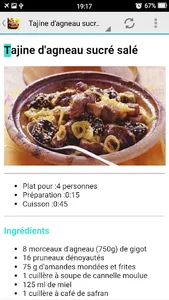 Tajine - Recettes de Cuisine M screenshot 1