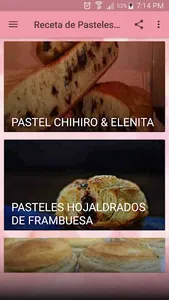 Receta de Pasteles Caseros screenshot 0