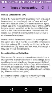 Osteoarthritis screenshot 1