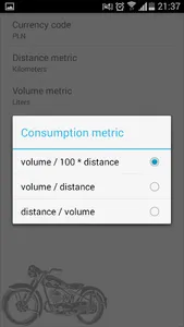 Motorcycle Fuel Log - Donate screenshot 5