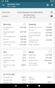 Sun Position, Sunrise/set PRO screenshot 11