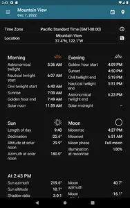 Sun Position, Sunrise/set PRO screenshot 9