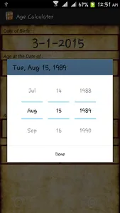 Age Calculator screenshot 1