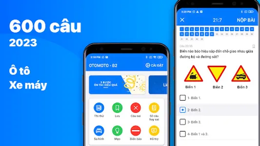 Ôn Thi GPLX 600 Câu 2023 B1 B2 screenshot 0