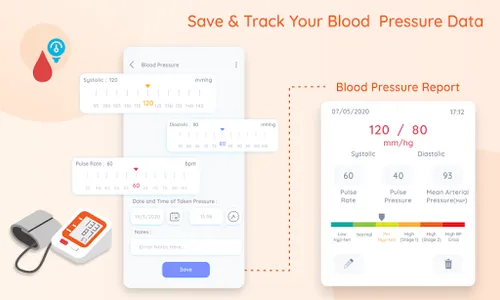 Blood Pressure & Sugar Tracker screenshot 1