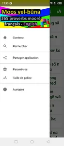 Proverbes Moore franç English screenshot 4