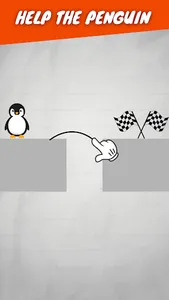 Draw Bridge: Save Penguin Game screenshot 0