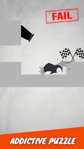 Draw Bridge: Save Penguin Game screenshot 1