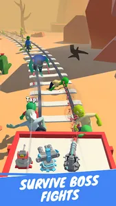 Train Defense: Zombie Merge screenshot 3