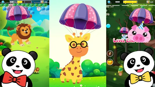 Animal Kids Cartoon Bubble Pop screenshot 0