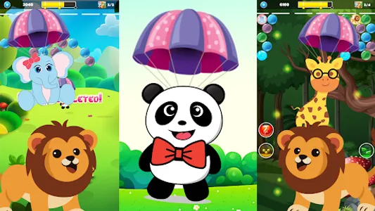 Animal Kids Cartoon Bubble Pop screenshot 3