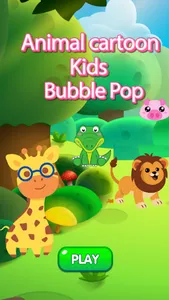 Animal Kids Cartoon Bubble Pop screenshot 7