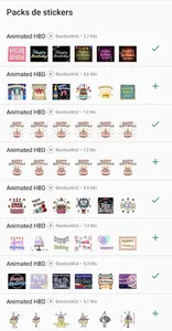 Animated HBD Stickers screenshot 0