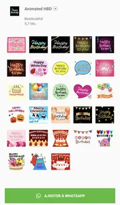 Animated HBD Stickers screenshot 2