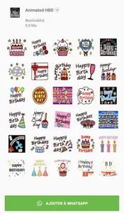 Animated HBD Stickers screenshot 3