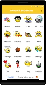 Animated Emoji Gif Stickers screenshot 0