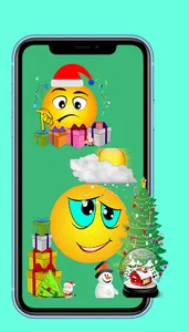 Santa Emoji And christmas stic screenshot 3