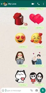 Animated WAStickerApps Love screenshot 0