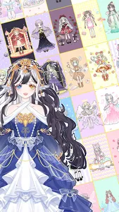 Makeup princess anime dress up screenshot 2