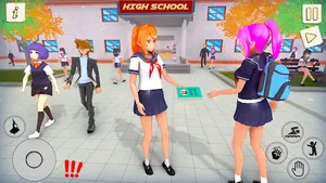 Anime High School Girl Life 3D screenshot 1