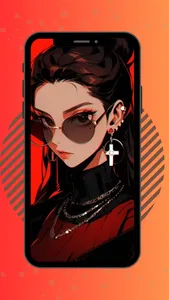 Anime Girlboss Cute Wallpaper screenshot 1