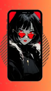 Anime Girlboss Cute Wallpaper screenshot 2