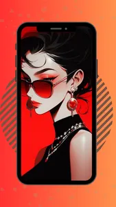 Anime Girlboss Cute Wallpaper screenshot 4