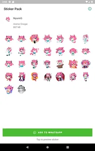 Anime Onegai Nyami Stickers screenshot 3