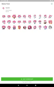 Anime Onegai Nyami Stickers screenshot 6