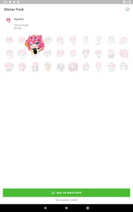 Anime Onegai Nyami Stickers screenshot 7