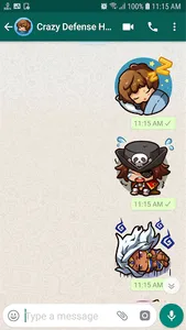 Crazy Defense Heroes Stickers  screenshot 1