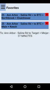 Ann Arbor TheRide Bus Tracker screenshot 2